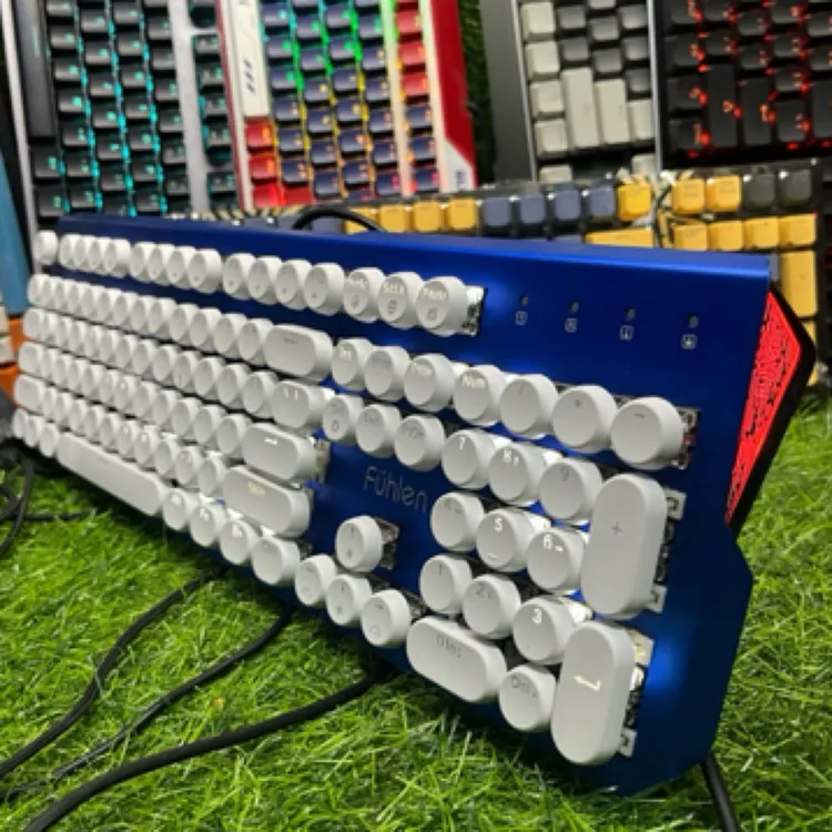8新 Fuhlen/富勒 富勒破坏者光磁客制化朋克复古有线机械键盘