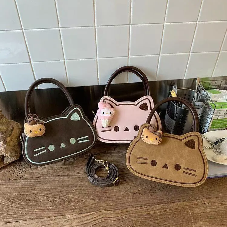 ININHOME卡通可爱ins小猫咪单肩斜挎包精致迷你百搭手提包YC