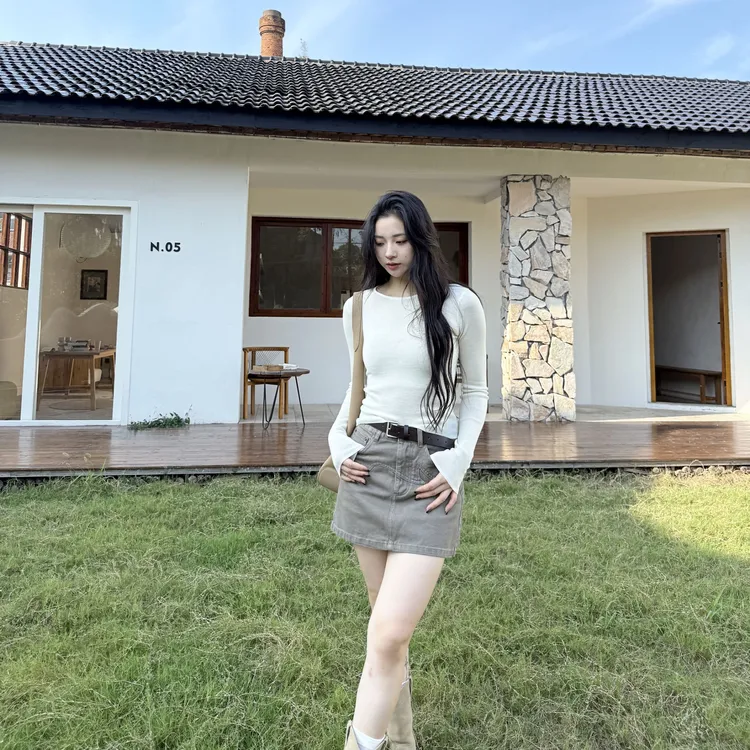 升级款丨拾光丨扬子120's精纺羊毛丨短款打底针织衫-MY6251