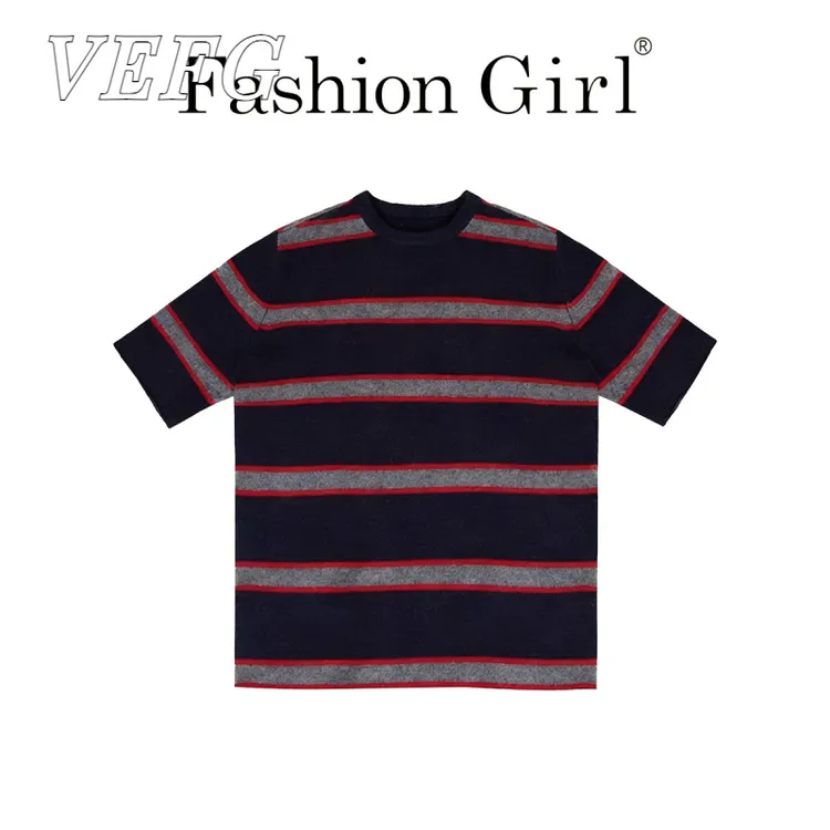 早秋韩系氛围感穿搭巨好看条纹针织毛衣轻熟独特漂亮chic别致上衣