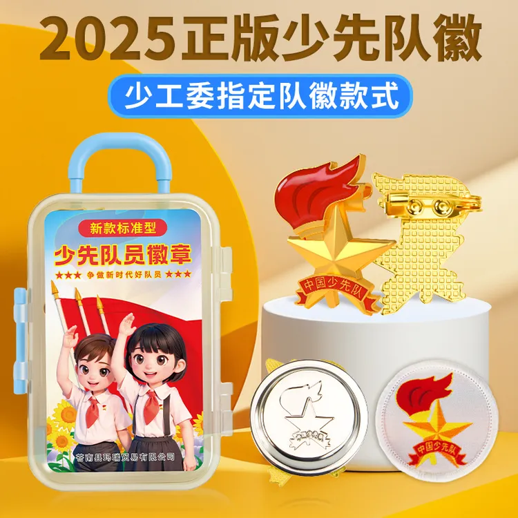 新款正版标准小学生少先队别针磁扣徽章中国先锋队胸章少先队队徽