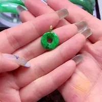 颈饰18K金镶嵌翡翠翡翠