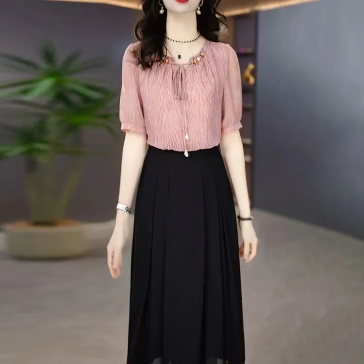 5109#连衣裙2025新款女夏季流行爆款轻奢高级感裙子