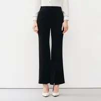 【晨粉专享价】【商场同款】高级感纯色质感开叉遮胯显瘦休闲裤女