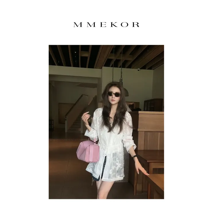 MMEKOR“东方美人”衬衫 2025新款静奢老钱风时髦上衣 89738