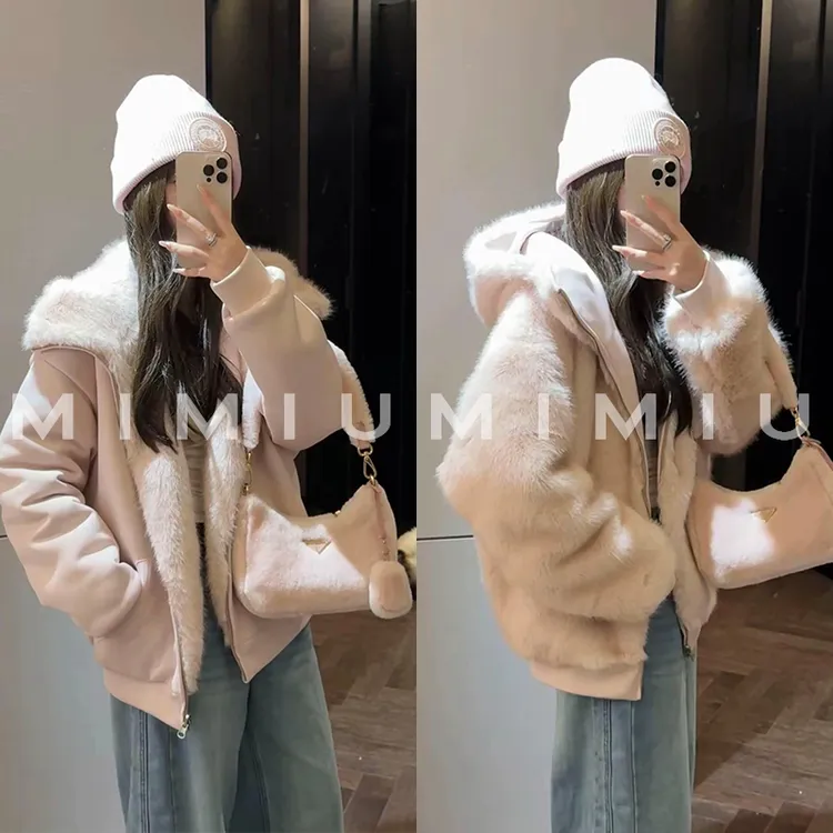 【mimius】P 双面双穿加厚毛毛连帽外套 G10372