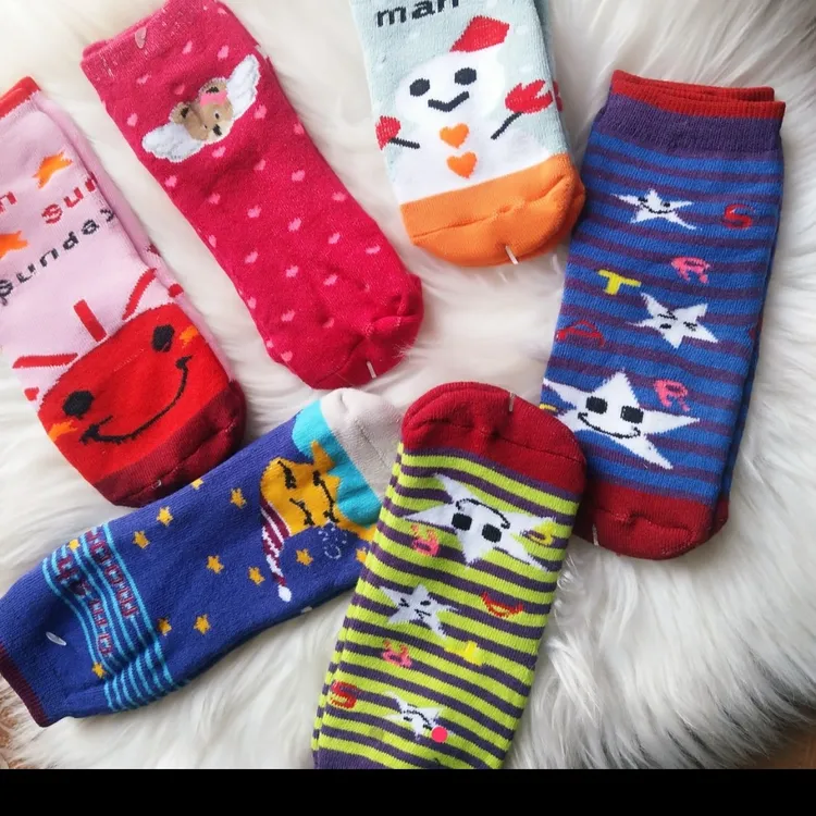 儿童中筒袜秋冬保暖袜子加厚袜