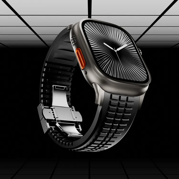 适用AppleWatch手雷表带Ultra高性能硅胶iwatch苹果手表S10