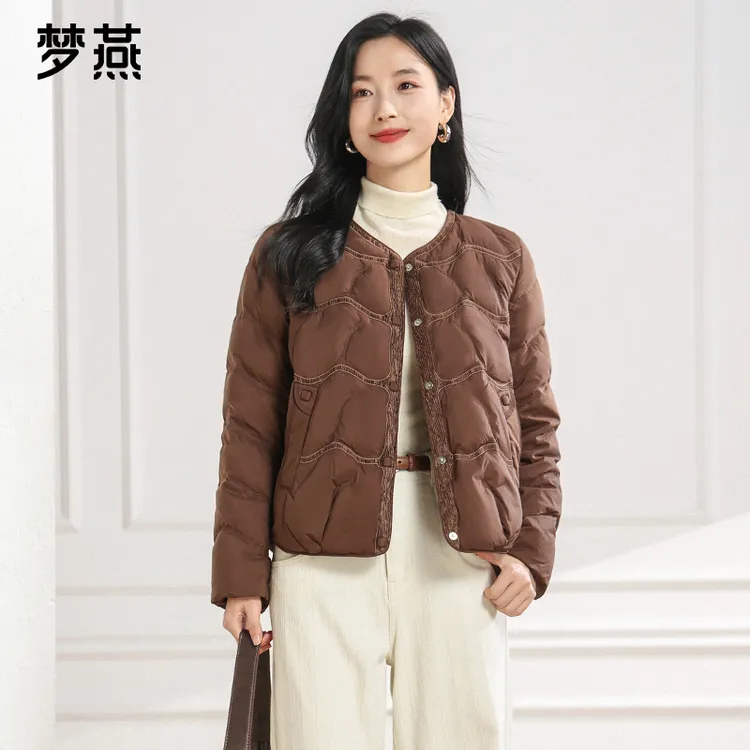 梦燕秋冬女款时尚百搭气质大方宽松休闲舒适保暖羽绒服CY02B5017