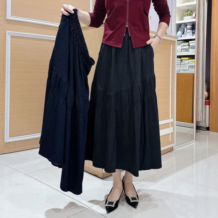 南韩高档单裙5-5931秋季休闲时尚气质显瘦百搭半身裙/长度80厘米