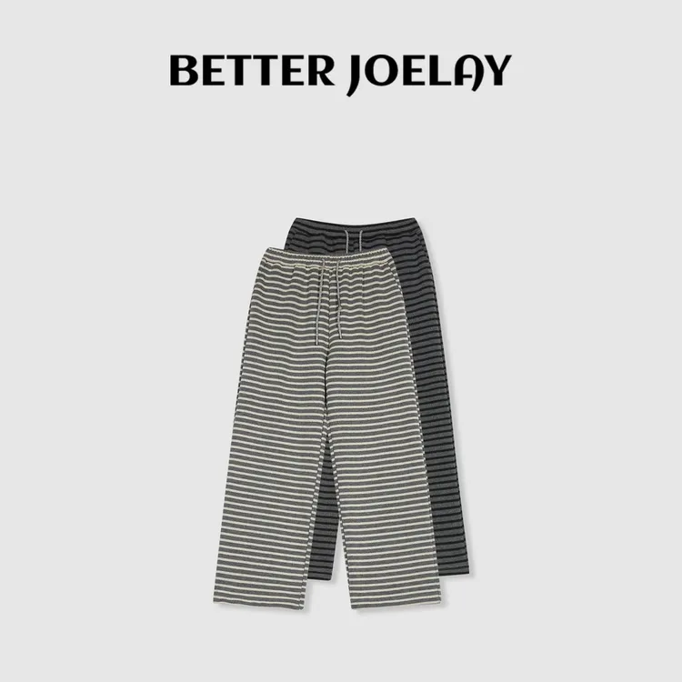 BETTER JOELAY-加绒【熨帖之美​】时尚休闲直筒裤子宽松百搭KKH2503