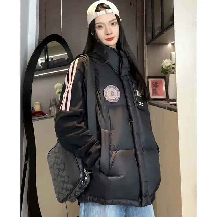 秋冬季加厚羽绒马甲男女同款短款白鸭绒保暖坎肩时尚潮流痞帅外套