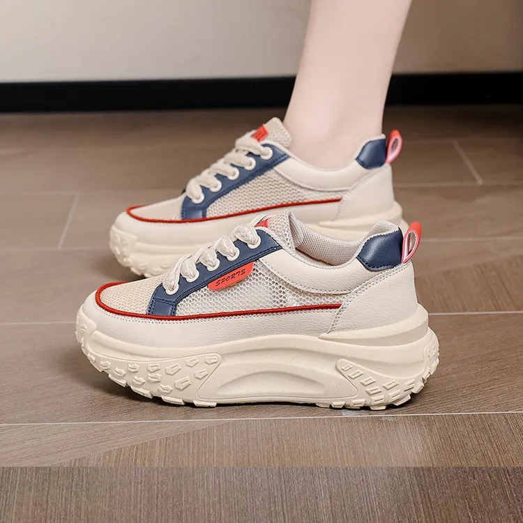 新款休闲鞋休闲轻便板鞋厚底时尚女鞋2025春夏韩版百搭鞋女鞋单鞋