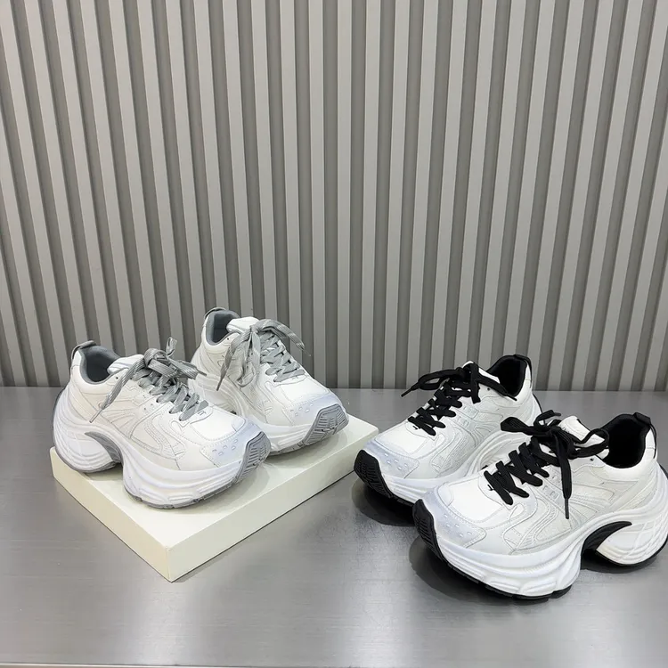 四季爆款松糕厚底松糕厚底系带欧货潮流小个子百搭休闲加绒老爹鞋