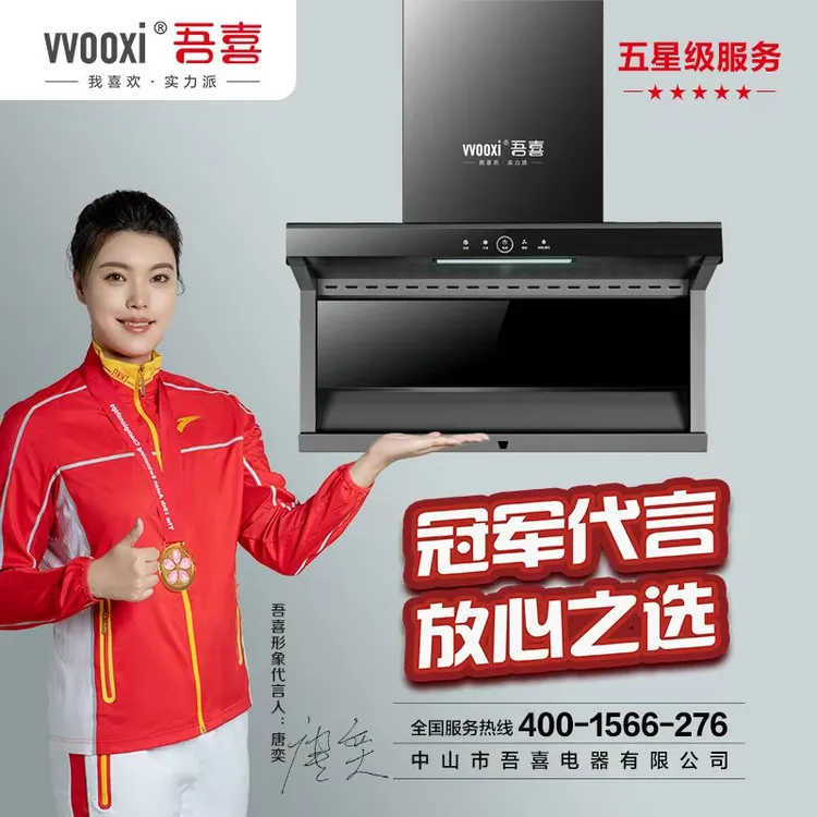 吾喜 油烟机 Y267 顶侧双吸 一级能效 体感开关 自动清洗 静音 