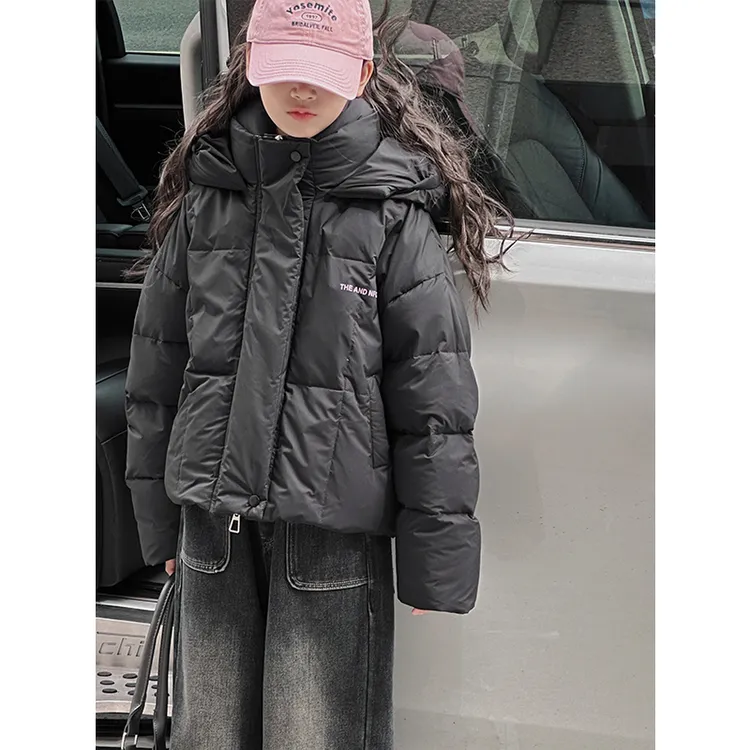 K27236孙小美女童羽绒服冬装加厚连帽外套上衣保暖潮