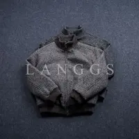 LANGGS&浪叔 25冬季休闲加厚宽松设计感羊毛混纺羽绒服-A123