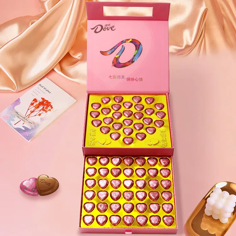 德芙心语夹心巧克力礼盒生日礼物送女友老婆闺蜜创意休闲零食批发