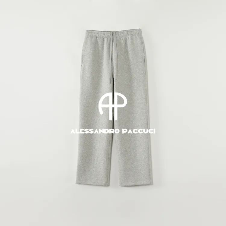 AP洛哥54269KC【空气直筒裤】绵羊毛起绒松紧腰时尚休闲长裤/女装