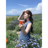 应小姐【塞纳花房】微胖大码秋季显瘦度假风宽松设计无袖绣花背心裙