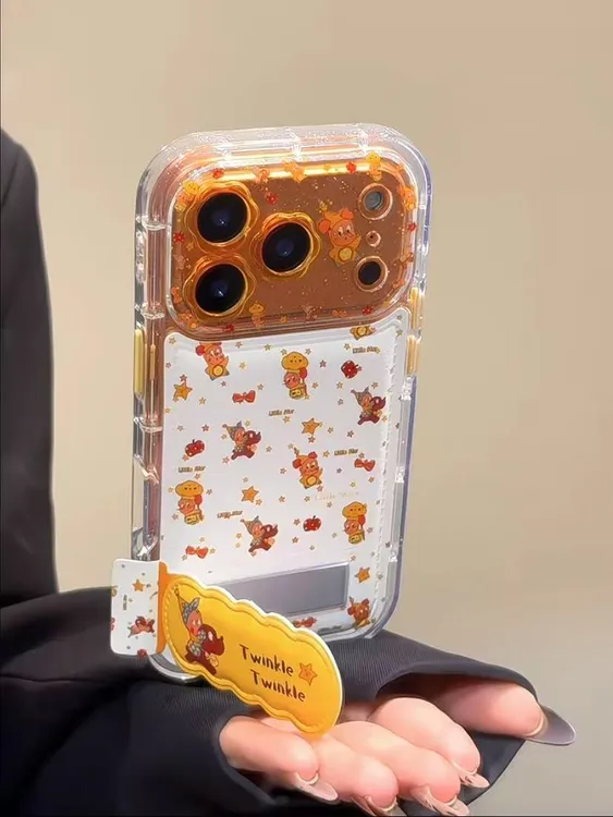 小众花朵皮纹闹钟骑狗星星人适用iPhone17pro手机壳苹果16pro新15