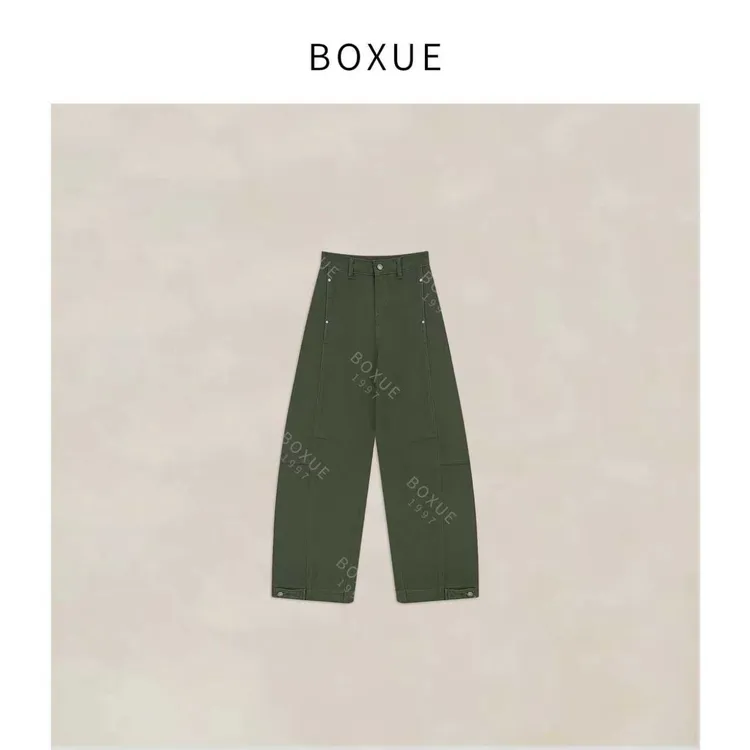 BOXUE“山系旅者”2025琥珀流光风设计感轻奢 裤子 #250818K3846