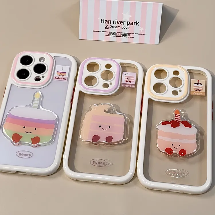 雅天立ins甜品蛋糕适用iPhone16手机壳苹果华为P70vivo小米15oppo