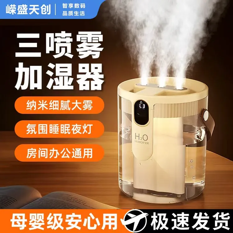 嵘盛天创小型家用大容量喷雾静音加湿器办公室卧室孕妇婴儿大雾量
