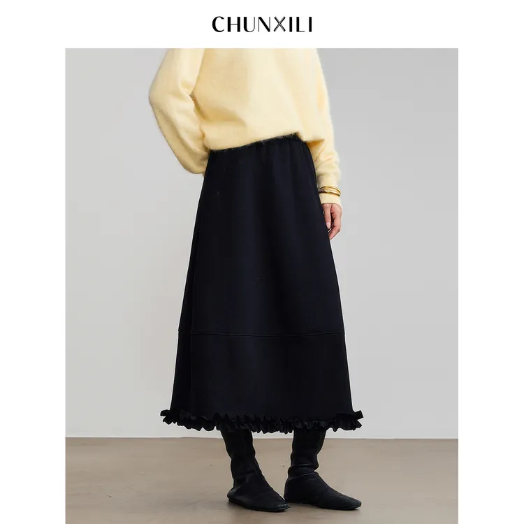 CHUNXILI/春熙里 秋冬时尚百搭针织半裙S00B54090