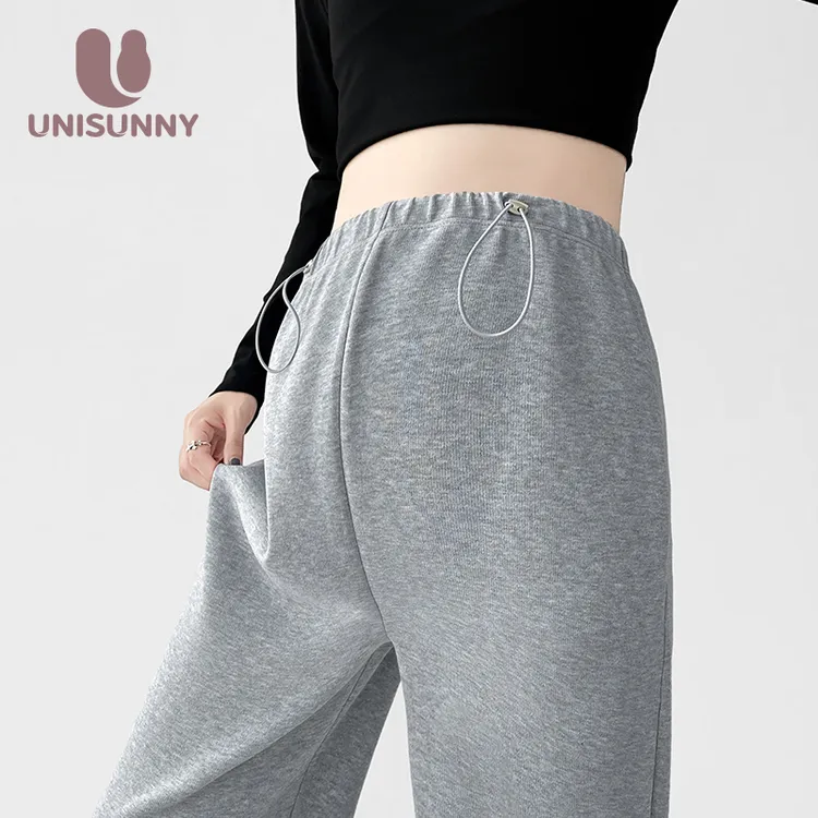 unisunny孕妇裤子春秋外穿2025新款休闲运动裤孕期束脚口托腹裤