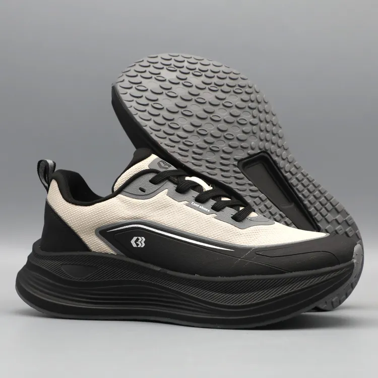 GBB HIGH秋冬新款男士厚底轻便运动鞋时尚百搭软底系带通勤慢跑鞋