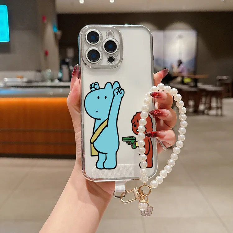 【苹果】被迫举手图案适用苹果系列iphone16/15/14手机壳手链防摔
