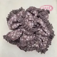 咖色碎花蕾丝发圈（XM37）MH137 MH
