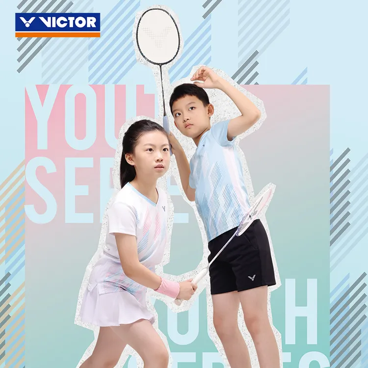 VICTOR/威克多 羽毛球服青少系列针织儿童运动短袖T恤 T-52021