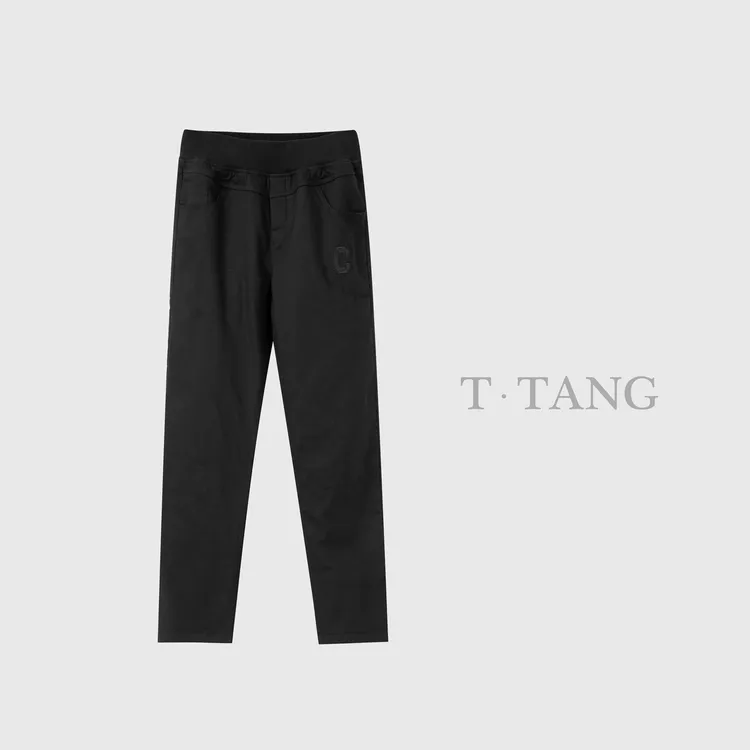 秋季加厚纯色百搭显瘦直播高弹时尚百搭弹力棉裤【5023】