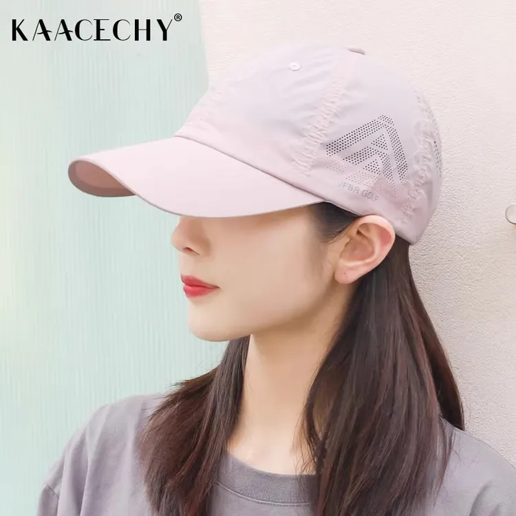 KAACECHY速干软顶帽子女夏季新款网眼防晒太阳帽轻便透气棒球帽