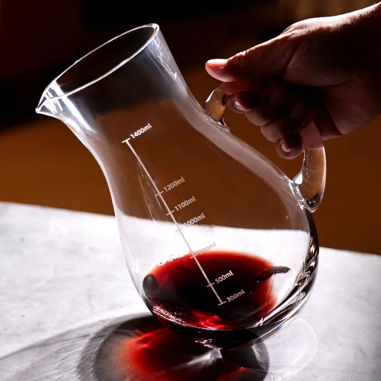 大容量刻度醒酒器无铅加厚白酒红酒倒酒器