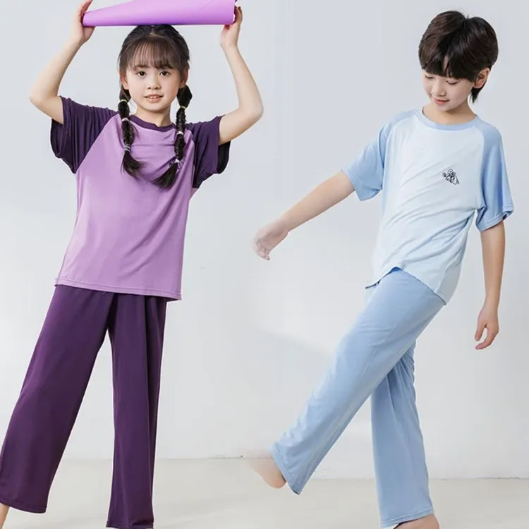 女童睡衣短袖家居服休闲宝宝薄款套装中大童莫代尔儿童空调服男童