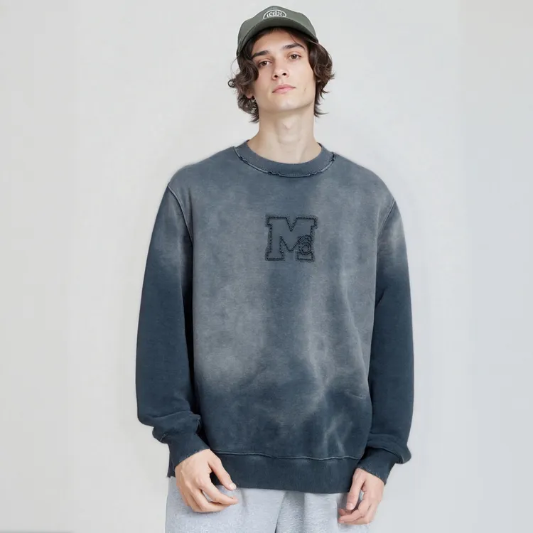 SX-G49-秋冬季新款潮牌数字6重工水洗做旧卫衣男女同款潮牌卫衣