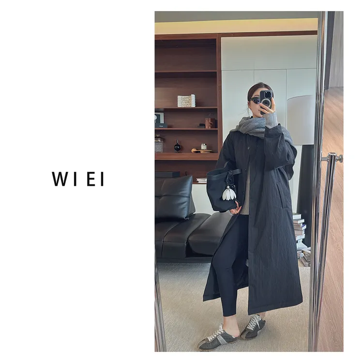 《WI EI》行走的鹅绒被黑标*安心95白鹅绒轻量风衣鹅绒服W25408001