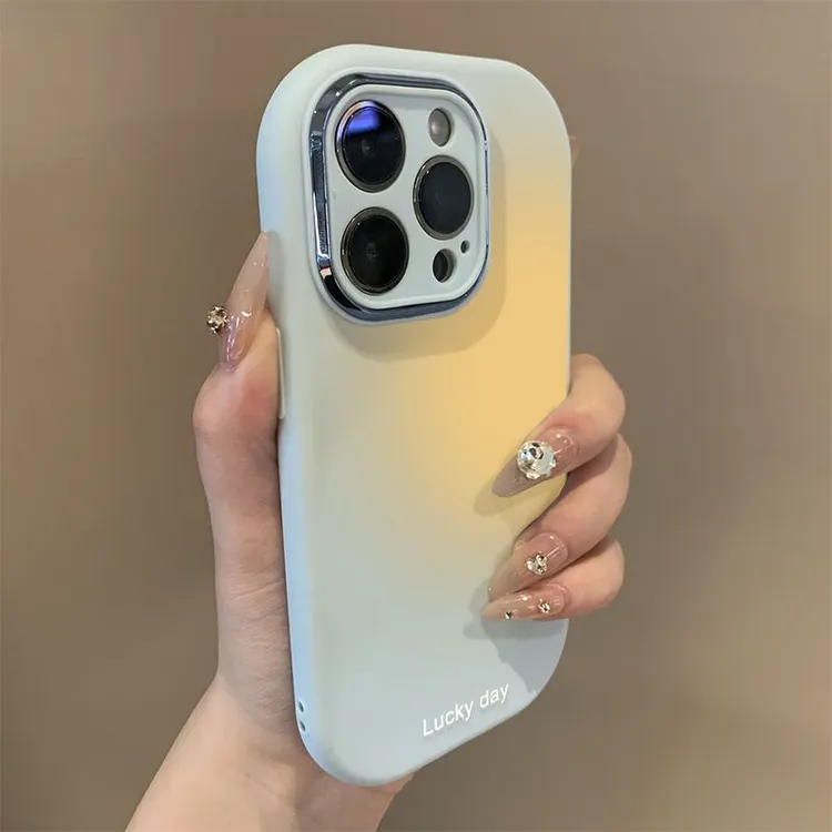 INS晕染渐变新款适用苹果16promax手机壳iPhone15pro小米14华为ma