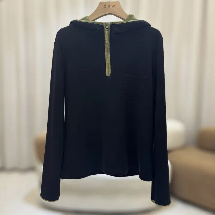 zaw大码胖mm连帽卫衣女秋冬显瘦休闲百搭胖mm上衣显瘦打底/25459