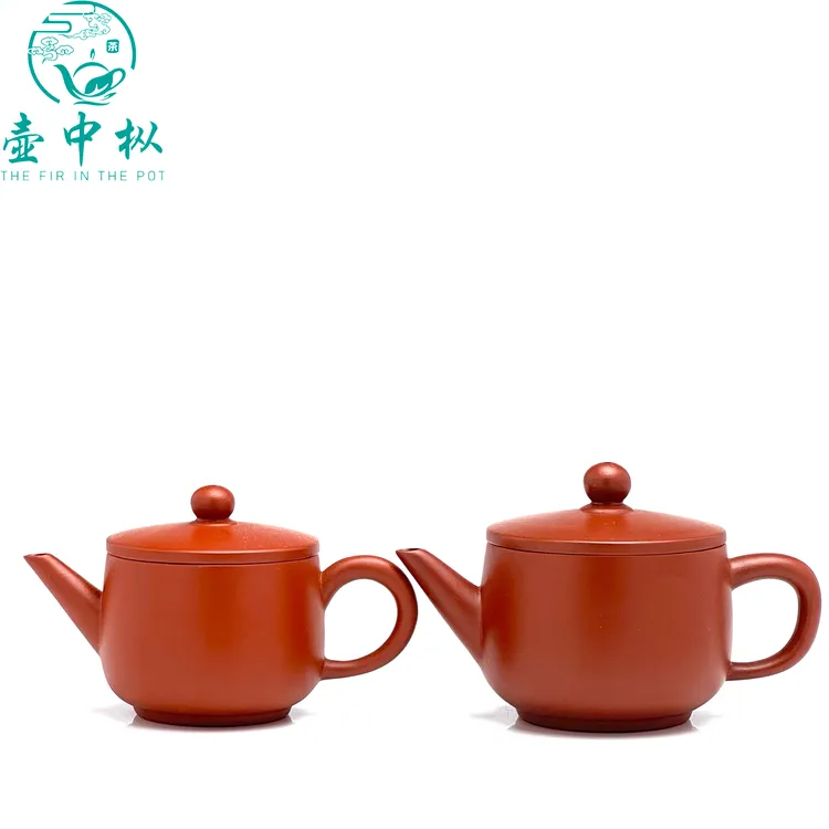 潮州手拉壶朱泥壶潮州原矿朱泥手工大口汉瓦家用茶器茶壶非全手工