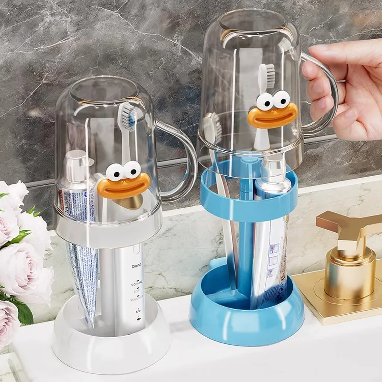 学生宿舍刷牙杯子漱口杯儿童电动牙刷牙具牙缸架住校洗漱用品套装