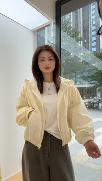 萱萱【连帽风衣】新款百搭显瘦拉链连帽薄款外套525296 091602
