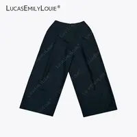 LUCASEMILYLOUIE欢姐0220经典廓形宽松百搭纯棉休闲长裤2510616