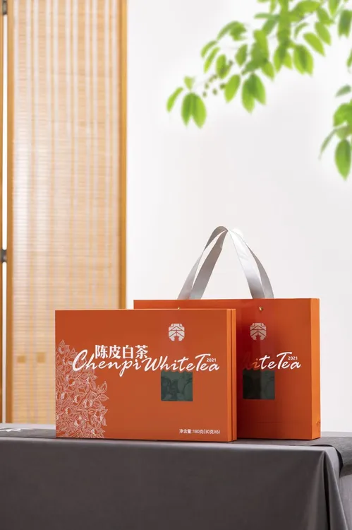 陈皮白茶方块便携礼盒装