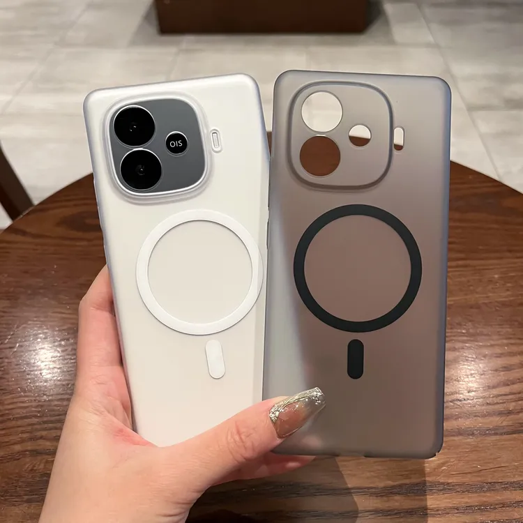 适用iQOOz9手机壳冰雾磨砂磁吸iQOOz9Turbo+/z9x简约超薄全包防摔