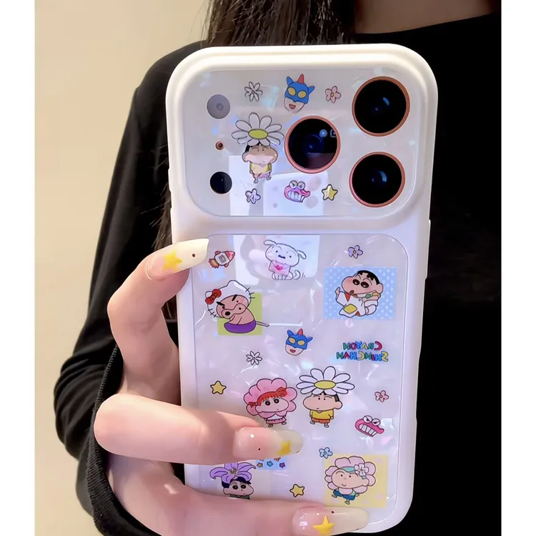 蜡笔小新适用苹果17PROMAX手机壳iPhone16/14/15/13Pro/12Pro女壳