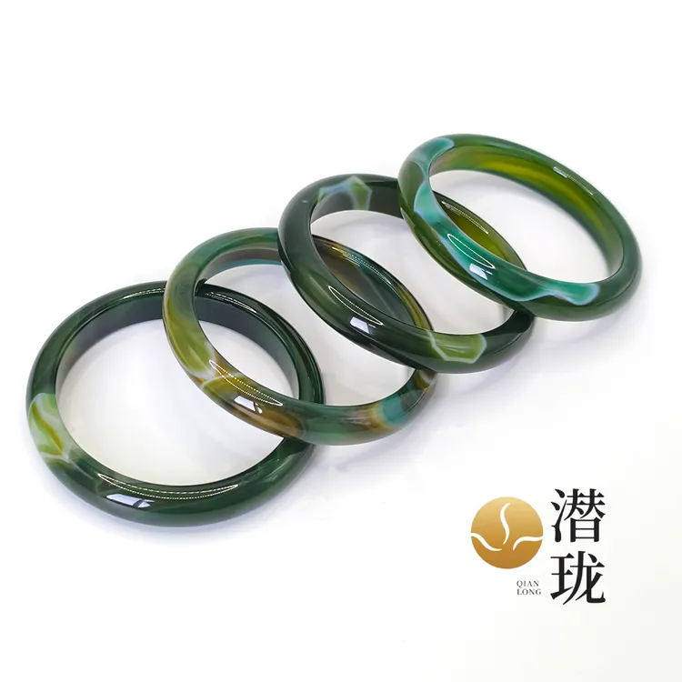 【潜珑】qj-99-038天然甘文草玛瑙手镯